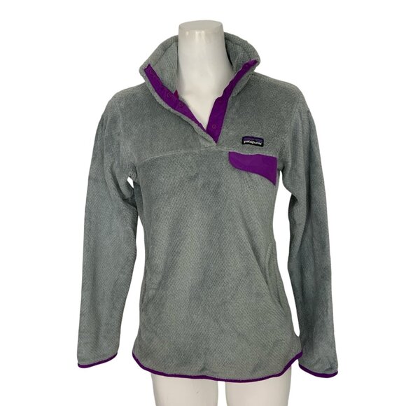 Patagonia Womens Re-Tool Snap T Pullover Jacket M Gray Mock Camping Gorpcore - Picture 2 of 13